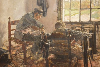 Laboratorio del calzolaio da Max Liebermann